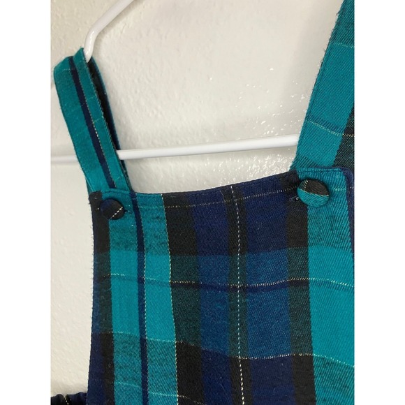 Tommy Bahama Pinafore Dress Girls Size 4T Plaid Blue Teal Christmas Holiday - Picture 3 of 7